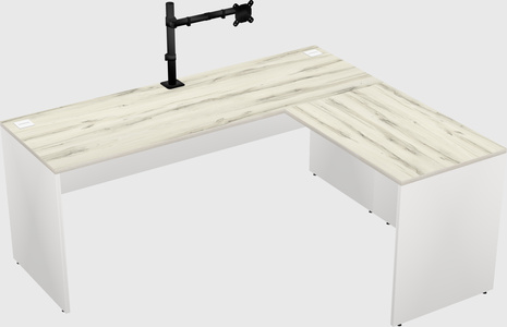 L-shaped office desk