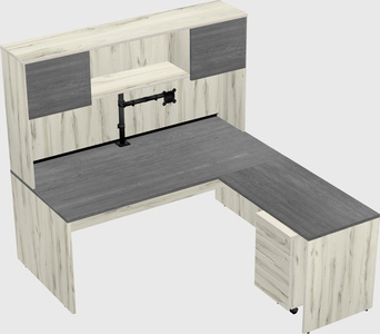 L-shaped office desk