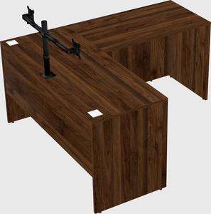 L-shaped office desk