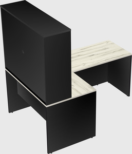 L-shaped office desk