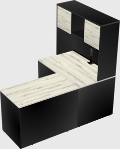 L-shaped office desk