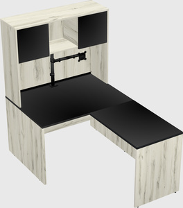 L-shaped office desk