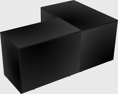 L-shaped office desk