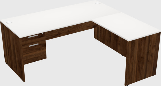 L-shaped office desk
