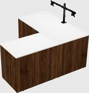 L-shaped office desk