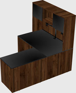 L-shaped office desk