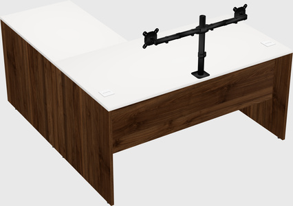 L-shaped office desk