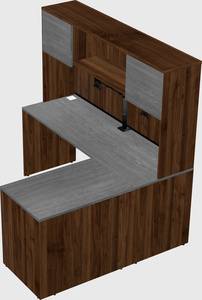 L-shaped office desk