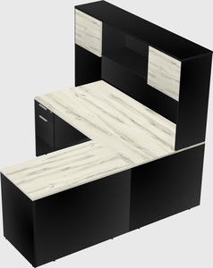 L-shaped office desk