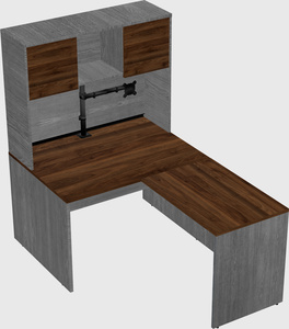 L-shaped office desk
