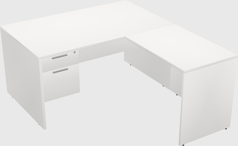 L-shaped office desk