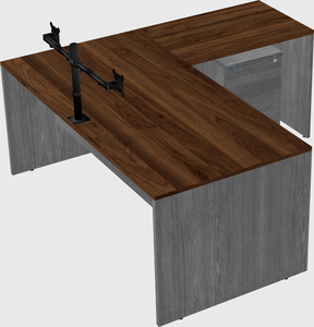 L-shaped office desk