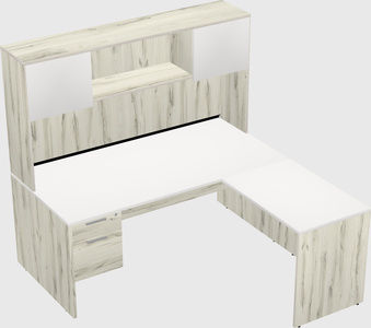 L-shaped office desk