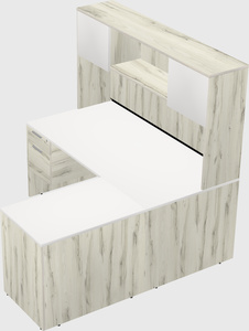 L-shaped office desk