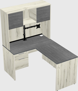 L-shaped office desk