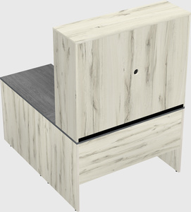 L-shaped office desk