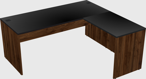 L-shaped office desk