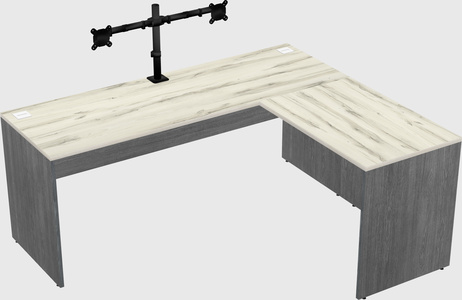 L-shaped office desk