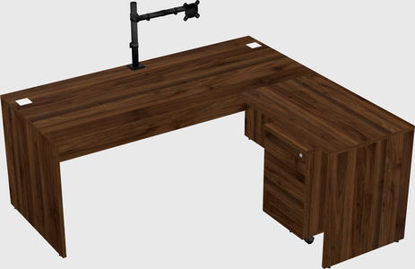 L-shaped office desk