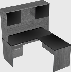 L-shaped office desk
