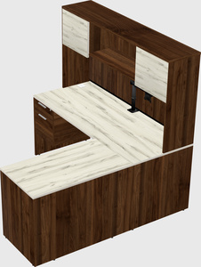 L-shaped office desk