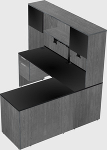 L-shaped office desk