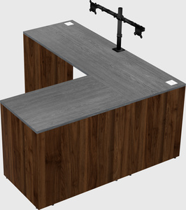 L-shaped office desk