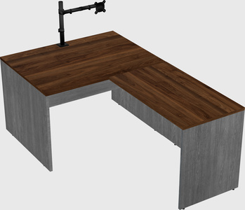 L-shaped office desk
