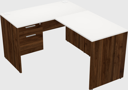 L-shaped office desk