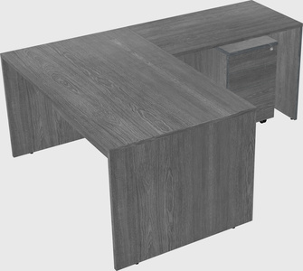 L-shaped office desk