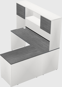 L-shaped office desk