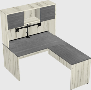 L-shaped office desk