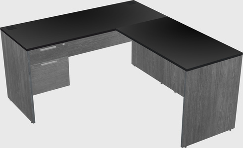 L-shaped office desk