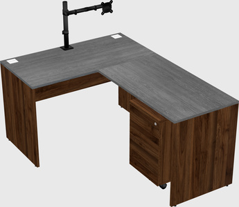 L-shaped office desk