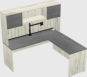 L-shaped office desk