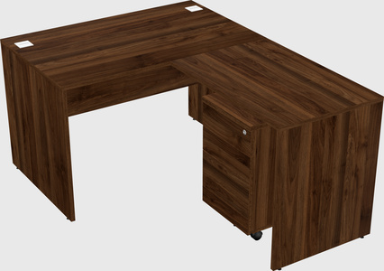 L-shaped office desk
