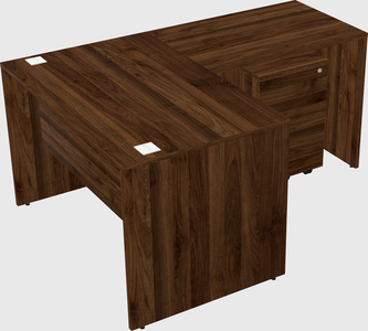 L-shaped office desk