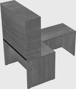 L-shaped office desk
