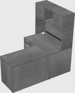 L-shaped office desk