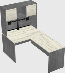 L-shaped office desk