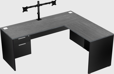 L-shaped office desk