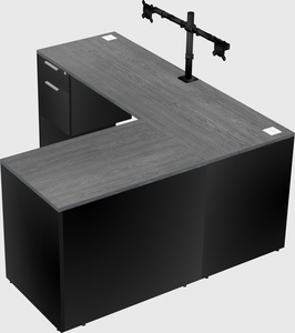 L-shaped office desk