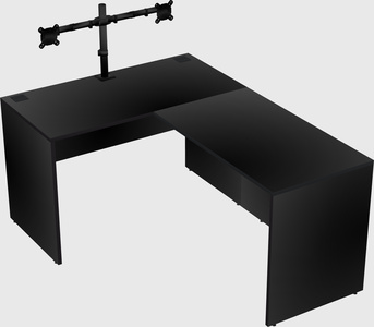 L-shaped office desk