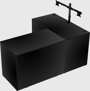 L-shaped office desk