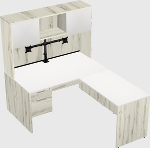 L-shaped office desk