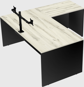 L-shaped office desk