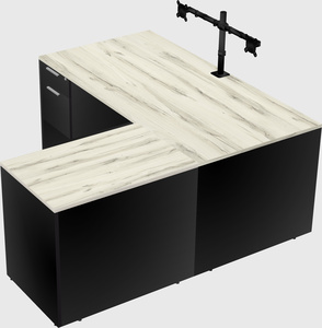 L-shaped office desk