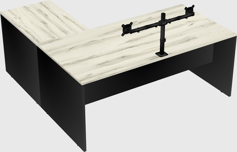 L-shaped office desk