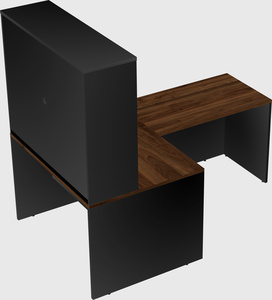 L-shaped office desk