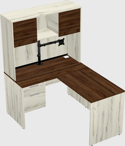 L-shaped office desk